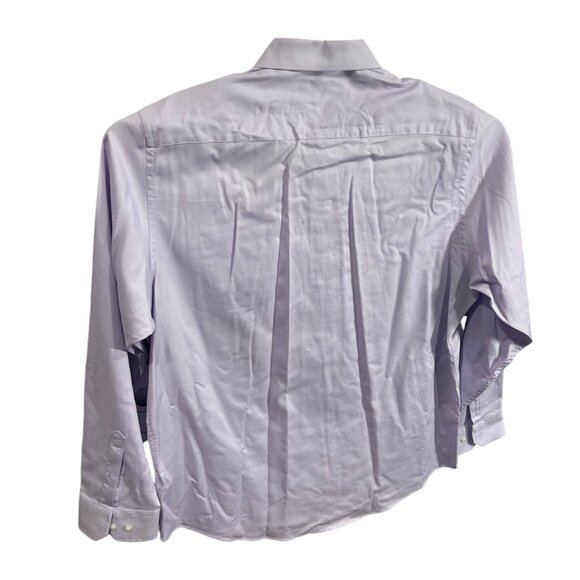 Primark Mens Regular Fit Long Sleeve Lavender Button-Up Shirt 17.5" - Picture 2 of 6